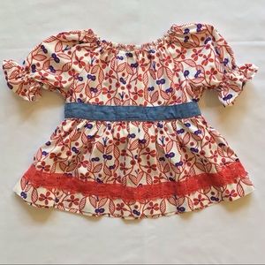 Matilda Jane cherry blossom top 4T like new!